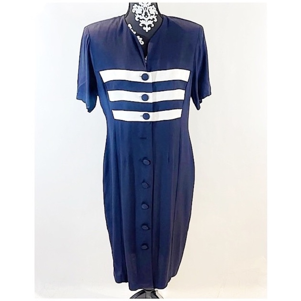 John Roberts Vintage Button Down Dress